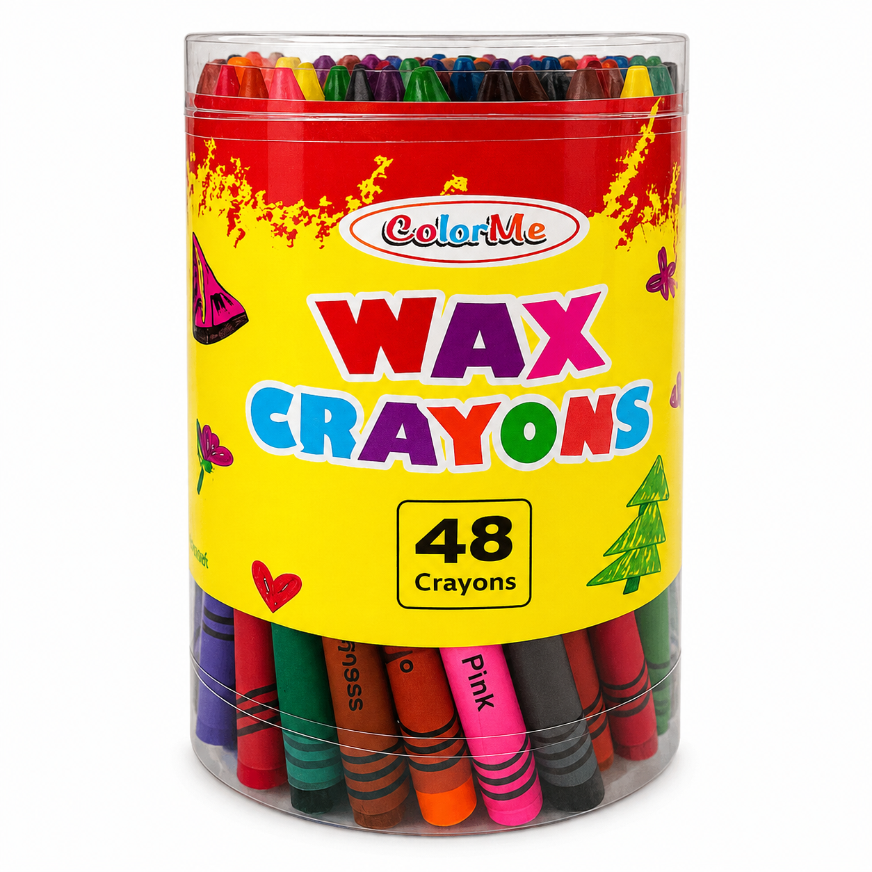 A&T Colored Wax Crayons 48 Colors || الوان شمعية اي اند تي 48 لون