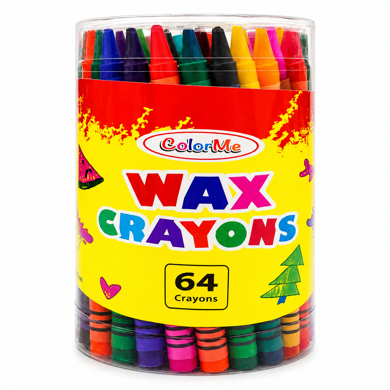 A&T Colored Wax Crayons 64 Colors || الوان شمعية اي اند تي 64 لون