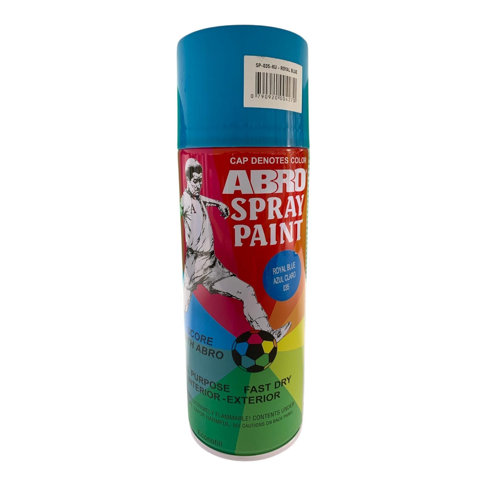 Abro Spray Paint Royal Blue || دهان صبغ رش سبراي ابرو⁩ ازرق ملكي