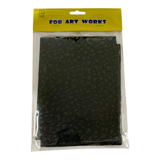 Decorative Textured Craft Sheet Black Color || ورق كريشة ملون بنقشة لون اسود