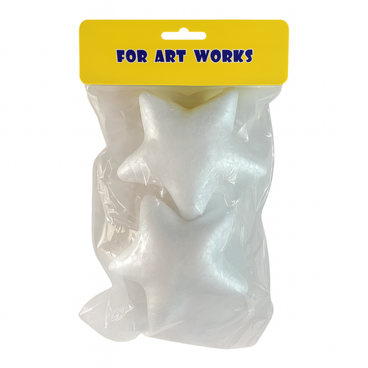 A&T Foam Embossed Stars 2 Pcs || اشكال فلين اي اند تي نجوم بارزة 2 حبة