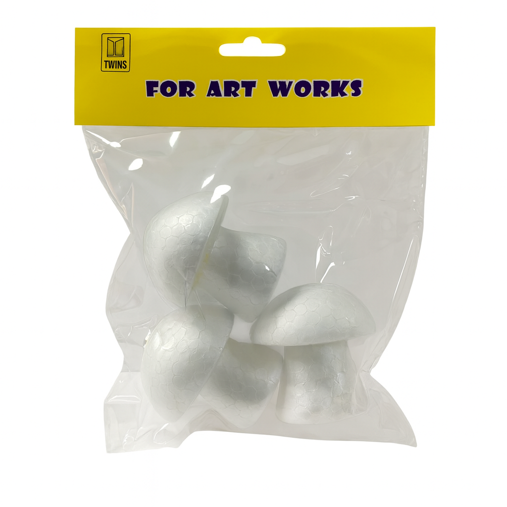 A&T Foam Mushroom 3 Pcs 6 cm || اشكال فلين اي اند تي مشروم 3 حبة 6 سم