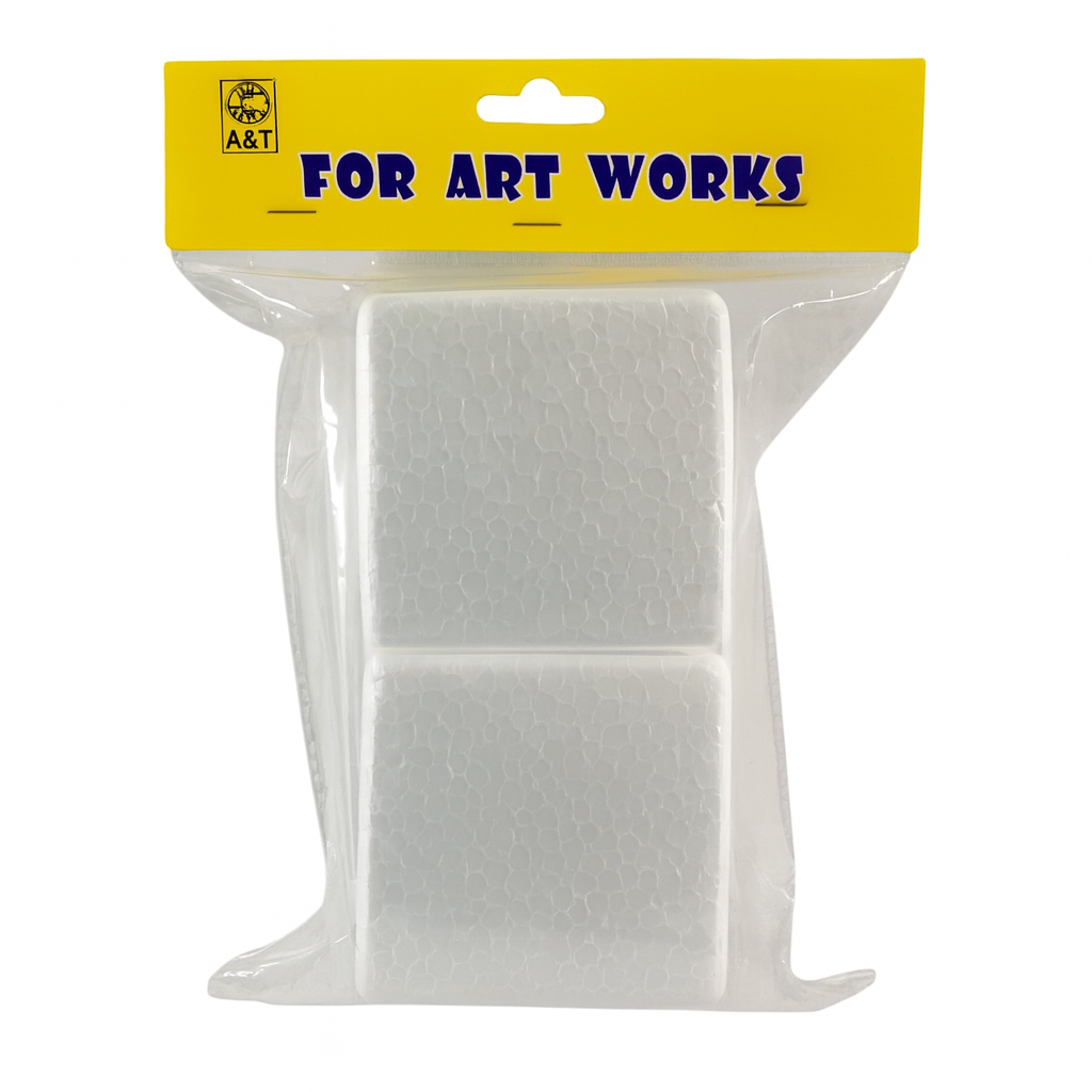 A&T Foam Cube 2 Pcs 7 cm || اشكال فلين اي اند تي مكعب 2 حبة 7 سم
