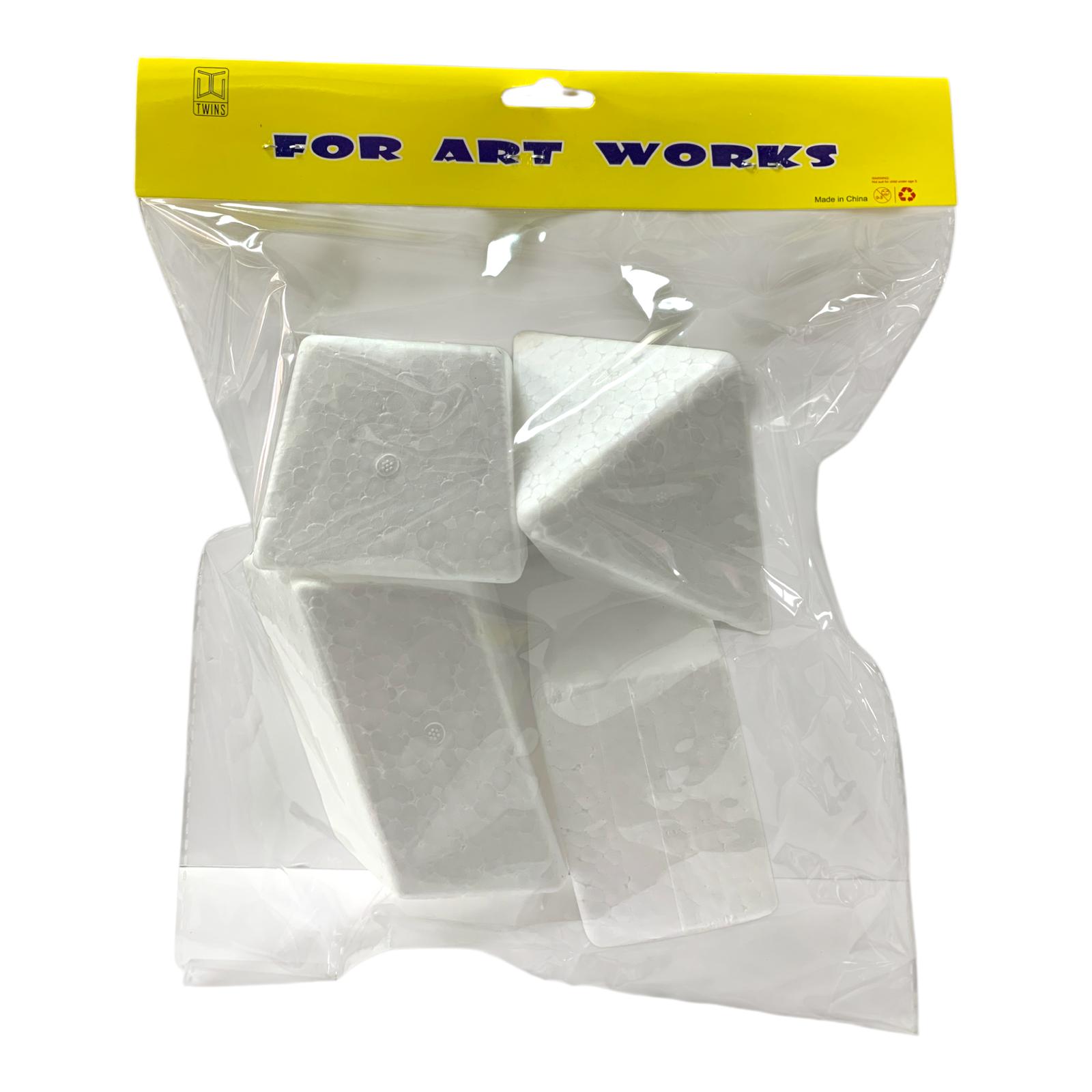 A&T Foam Geometric Shapes Medium Size 4 Pcs || اشكال فلين اي اند تي هندسية وسط 4 حبة