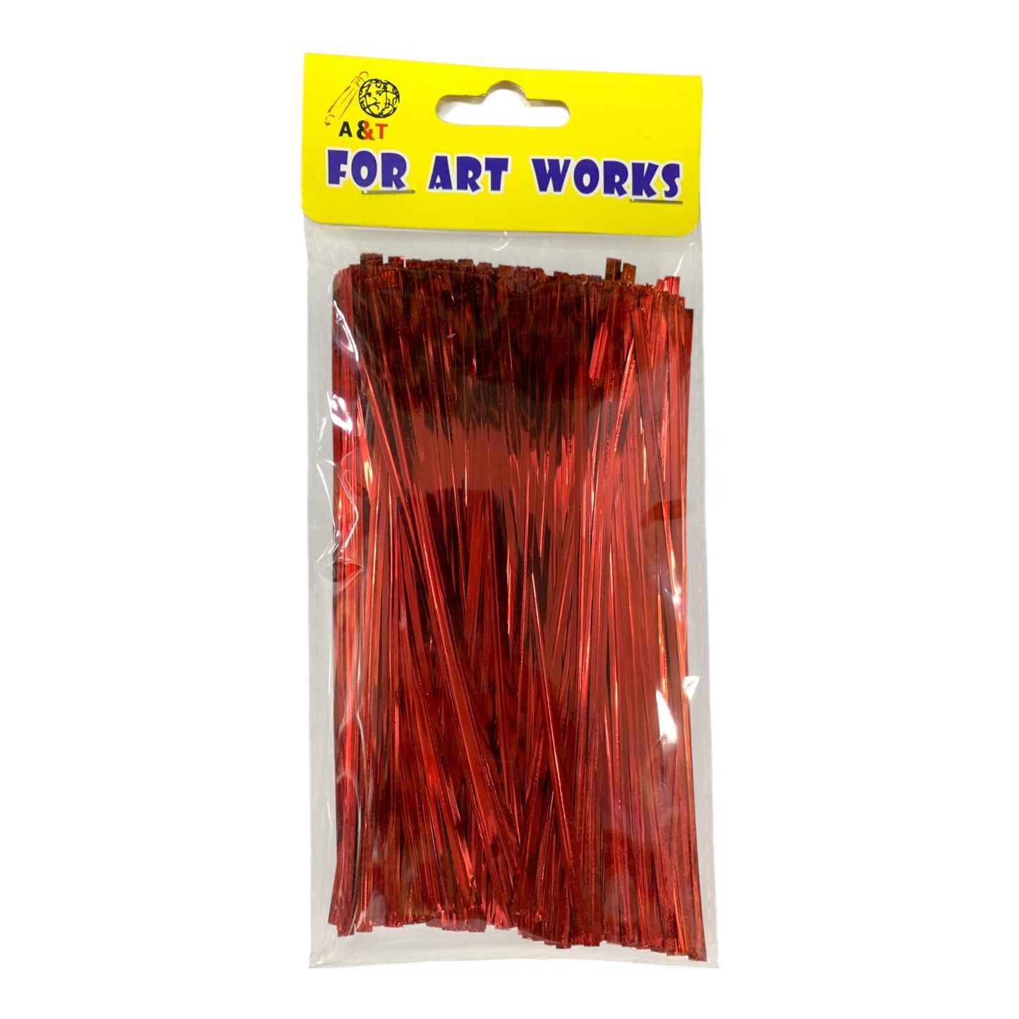 A&T DIY Plastic Sticks 15 cm Red Color || أعواد بلاستيك ملونه حجم 15 سم لون أحمر
