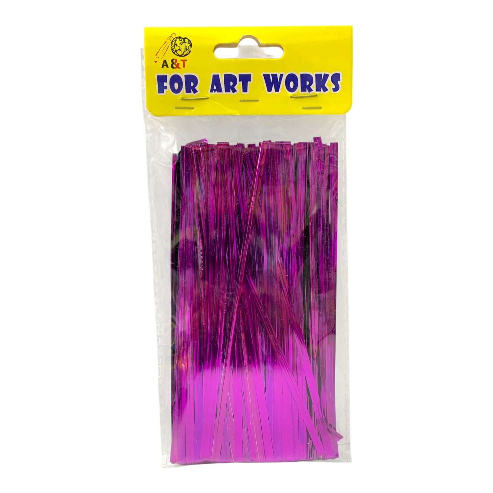 A&T DIY Plastic Sticks 15 cm Purple Color || أعواد بلاستيك ملونه حجم 15 سم لون بنفسجي