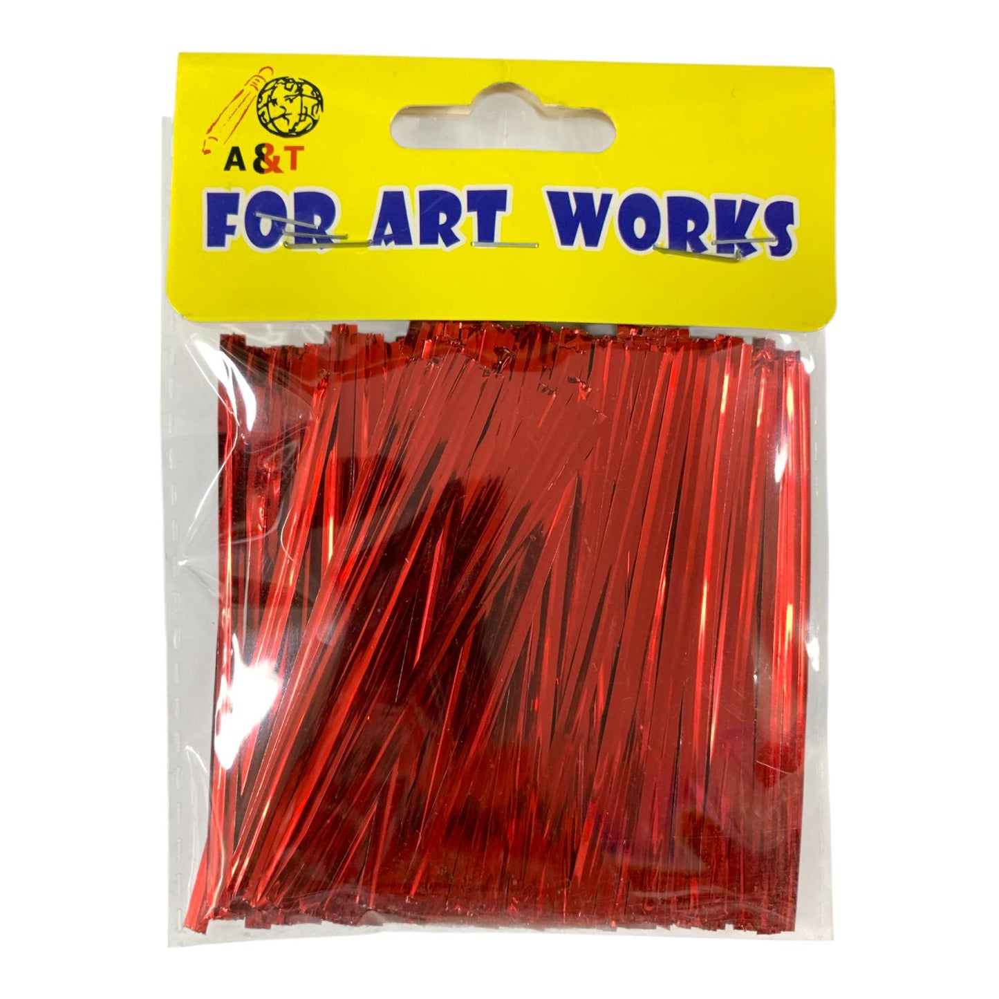 A&T DIY Plastic Sticks 10 cm Red Color || أعواد بلاستيك ملونه حجم 10 سم لون أحمر