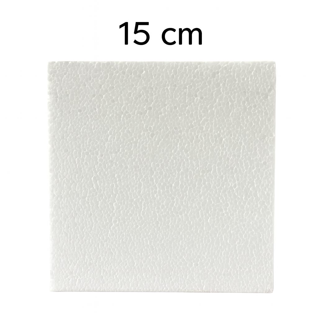 A&T DIY Foam Board 2 cm Thickness Square 15 cm || لوح فلين للشغال اليدوية اي اند تي سماكة 2 سم مقاس 15 سم