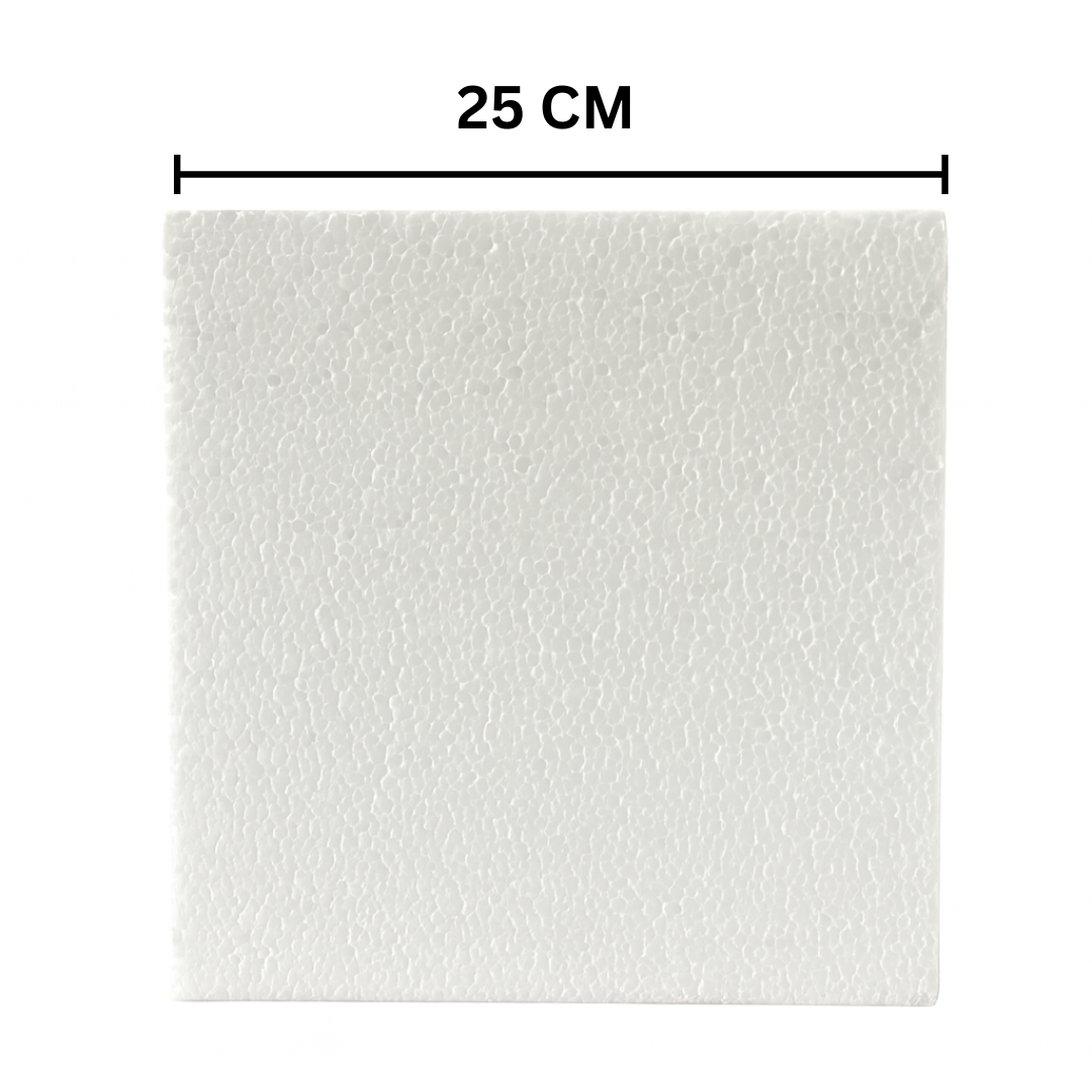A&T DIY Foam Board 2 cm Thickness Square 25 cm || لوح فلين للشغال اليدوية اي اند تي سماكة 2 سم مقاس 25 سم