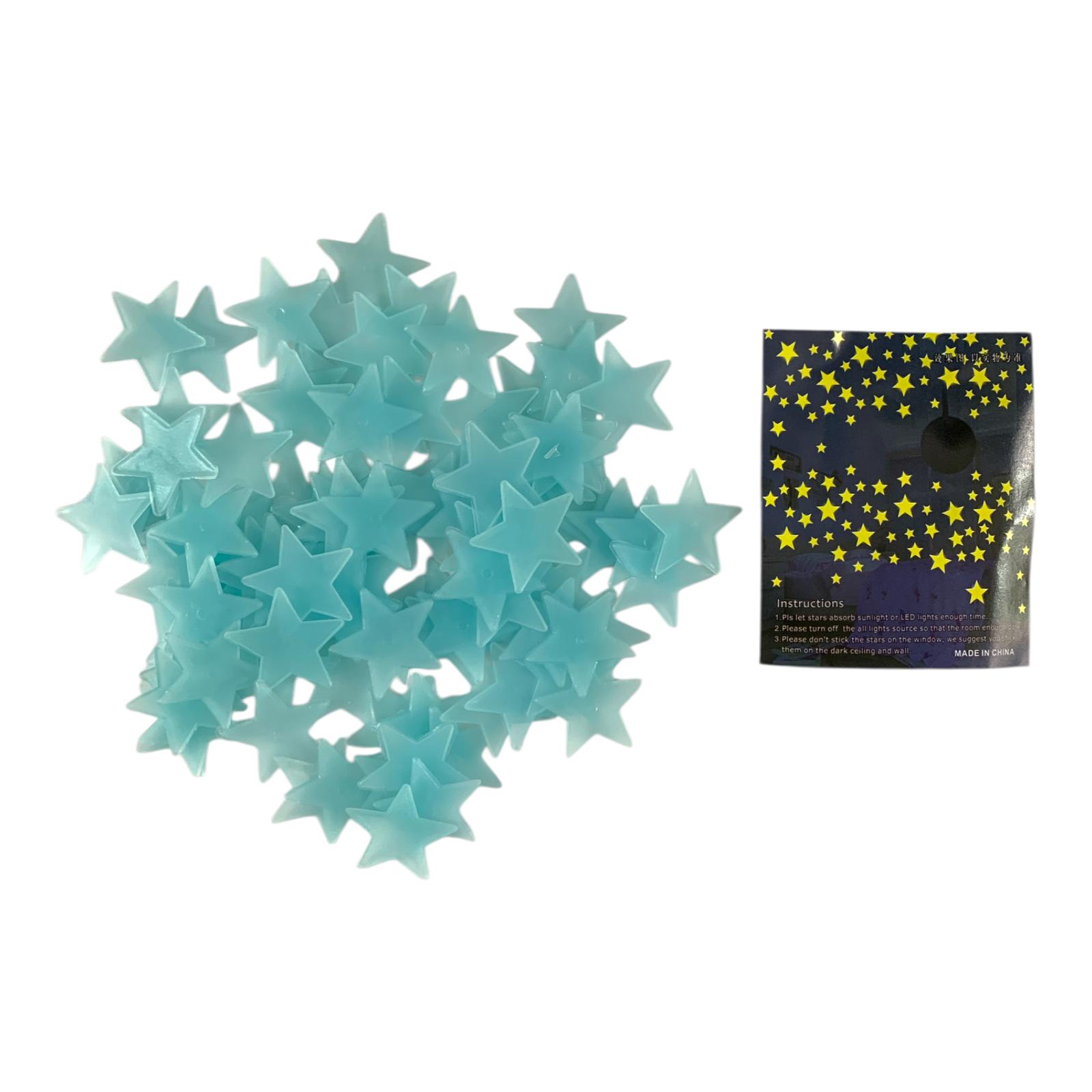 A&T Glow in The Dark Stars Blue || نجوم مضيئة اي اند تي لون ازرق