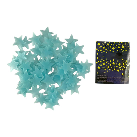 A&T Glow in The Dark Stars Blue || نجوم مضيئة اي اند تي لون ازرق