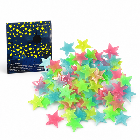 A&T Glow in The Dark Stars Colored || نجوم مضيئة اي اند تي ملون