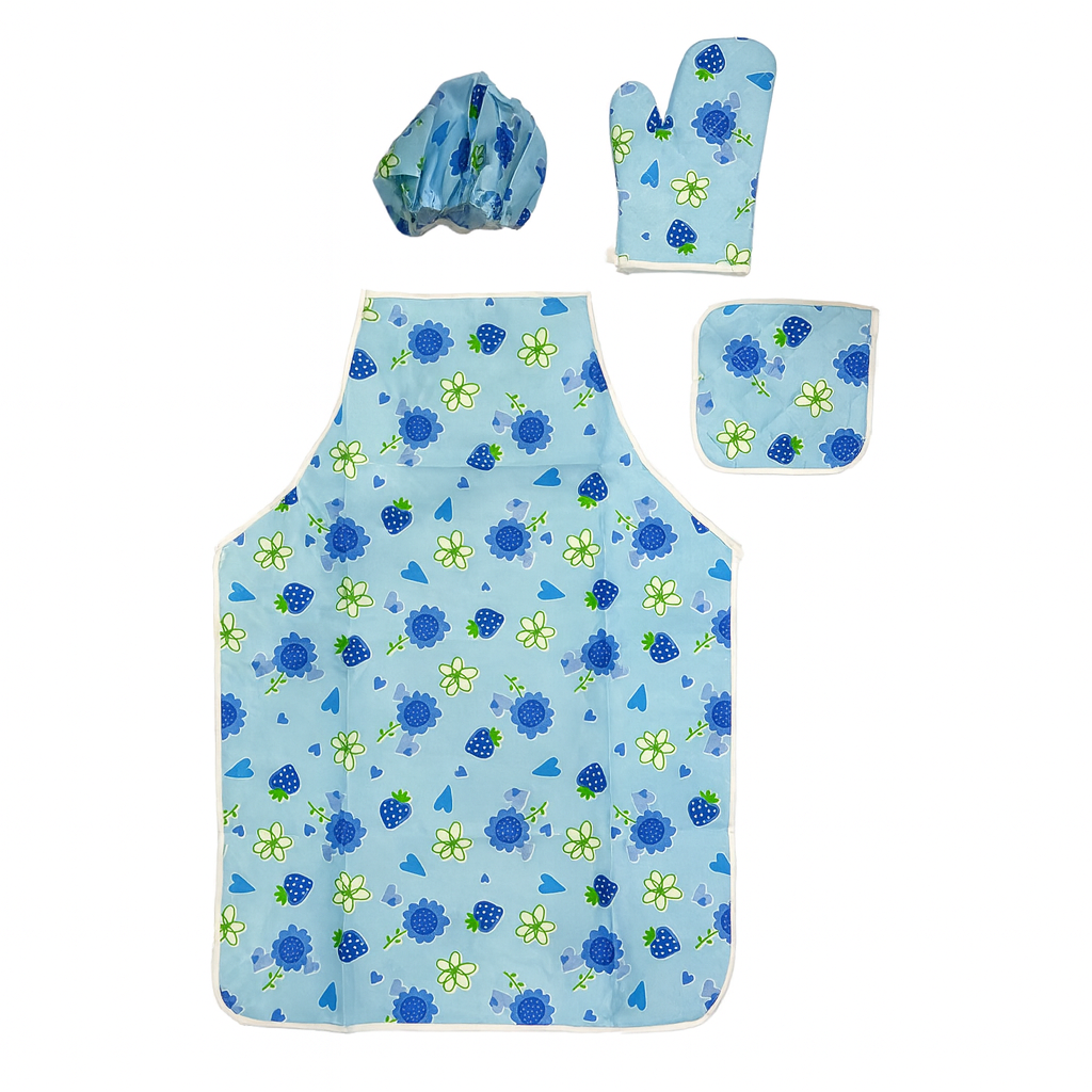 A&T Apron Set 4 Pieces #1 || مجموعة مريول للمطبخ اي اند تي 4 حبة #1