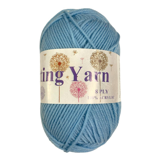 Blue Wool Knitting Yarn DIY Crochet || خيط صوف للاشغال اليدوية والكروشيه حجم كبير لون ازرق