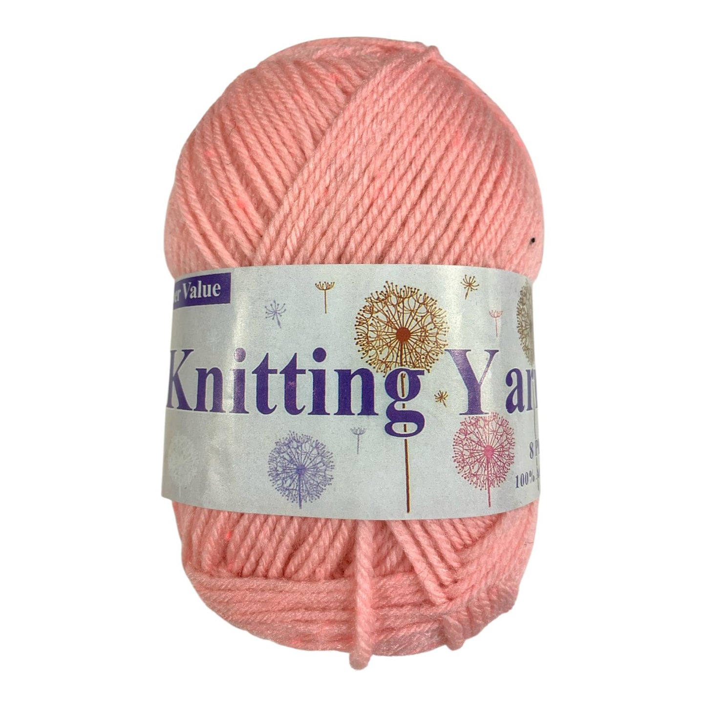 Baby Pink Wool Knitting Yarn DIY Crochet || خيط صوف للاشغال اليدوية والكروشيه حجم كبير لون وردي فاتح