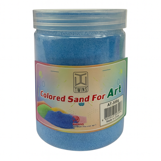 A&T Blue Sand Large Size 300 g || رمل ملون اي اند تي كبير 300ج لون ازرق