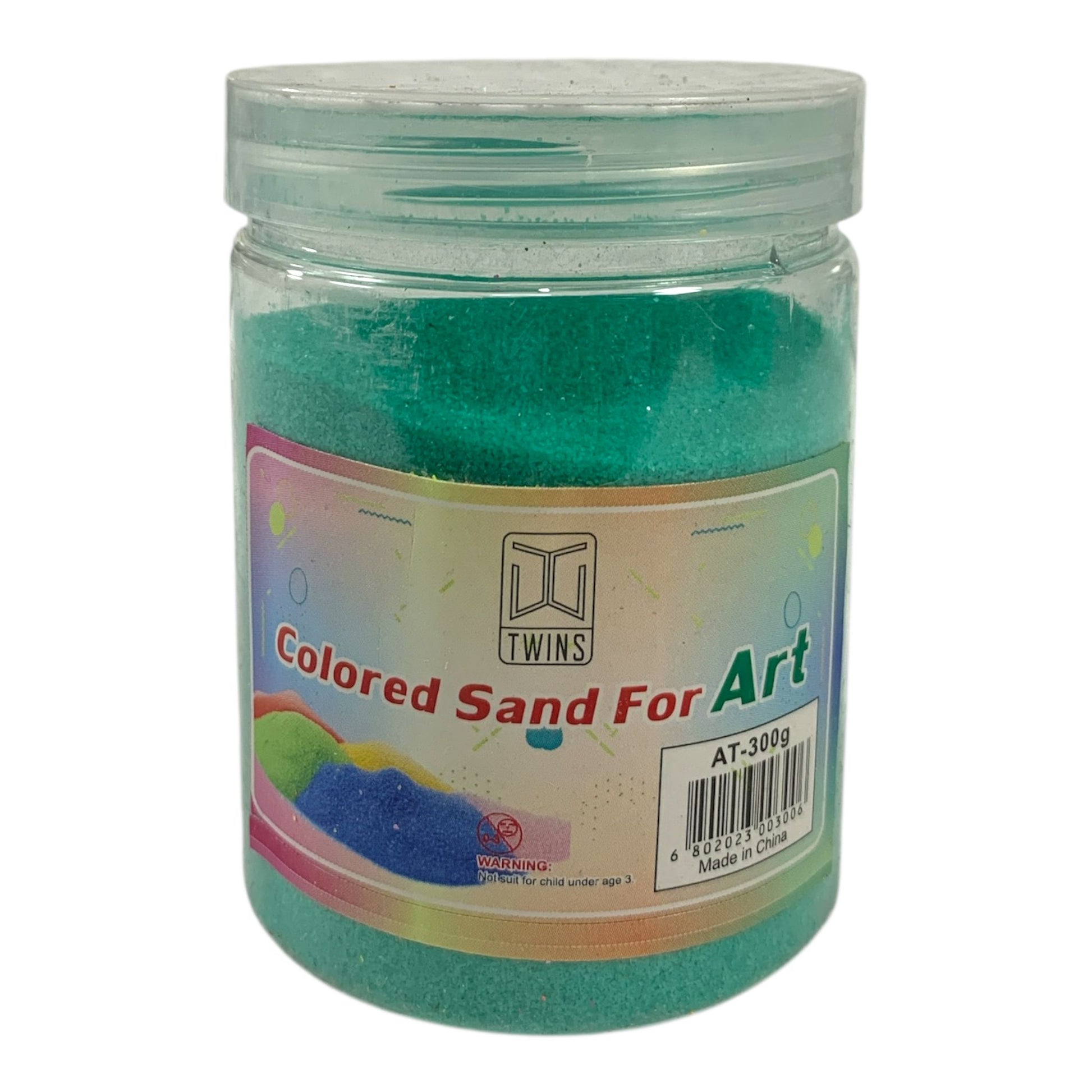 A&T Green Sand Large Size 300 g || رمل ملون اي اند تي كبير 300ج لون اخضر