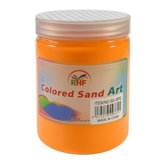 A&T Orange Sand Large Size 300 g || رمل ملون اي اند تي كبير 300ج لون برتقالي