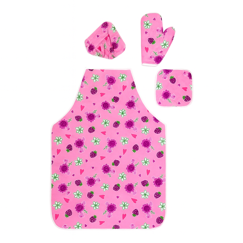 A&T Apron Set 4 Pieces #5 || مجموعة مريول للمطبخ اي اند تي 4 حبة #5