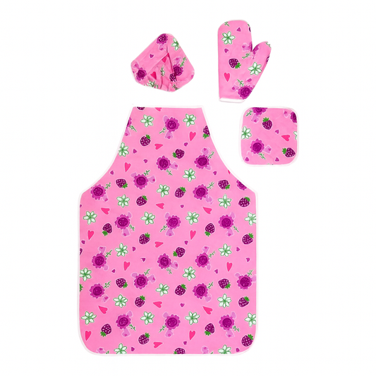 A&T Apron Set 4 Pieces #5 || مجموعة مريول للمطبخ اي اند تي 4 حبة #5