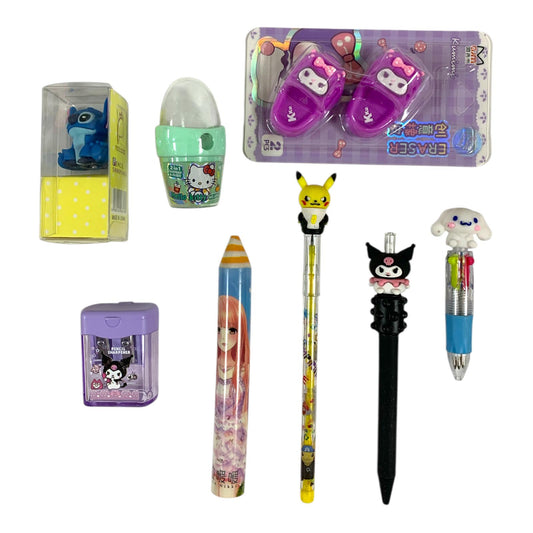 A&T Stationery Set 9 Pcs || مجموعة قرطاسية اي اند تي 9 حبة