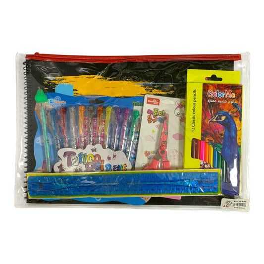 A&T Stationery Set 28 Pcs || مجموعة قرطاسية اي اند تي 28 حبة