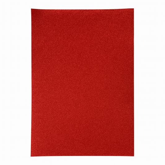 A&T Foam Sticker Glitter Sheets 50 x 70 cm Red || وسيلة فوم جلتر زري اي اند تي حجم 50*70 ستيكر لون احمر
