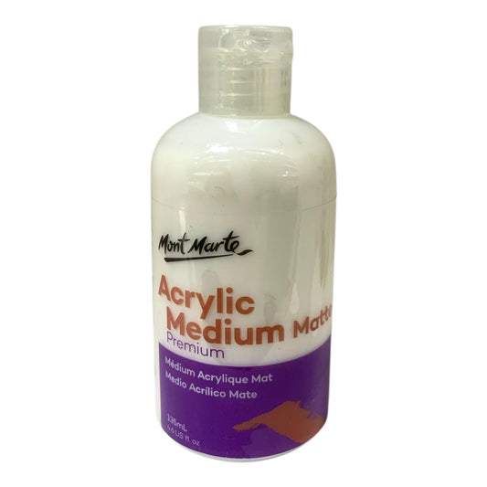 Mont Marte Acrylic Medium Matte 135 ml || وسيط اكريليك مطفي مونت مارت ١٣٥ مل