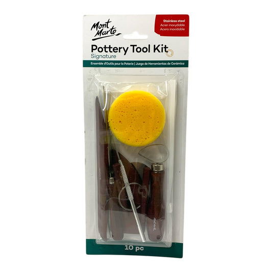 Mont Marte Pottery Tool Kit 10 Pc || ادوات خزف ١٠ قطعة مونت مارت