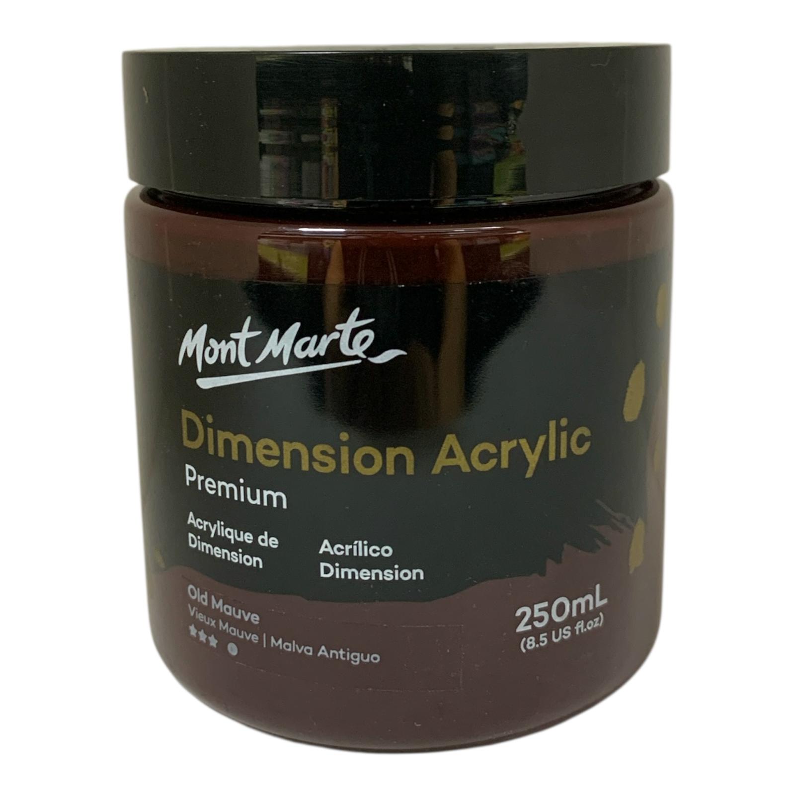 Old Mauve Mont Marte Dimension Acrylic Color 250 ml || الوان اكريليك مونت مارت حجم ٢٥٠ مل لون اولد موف
