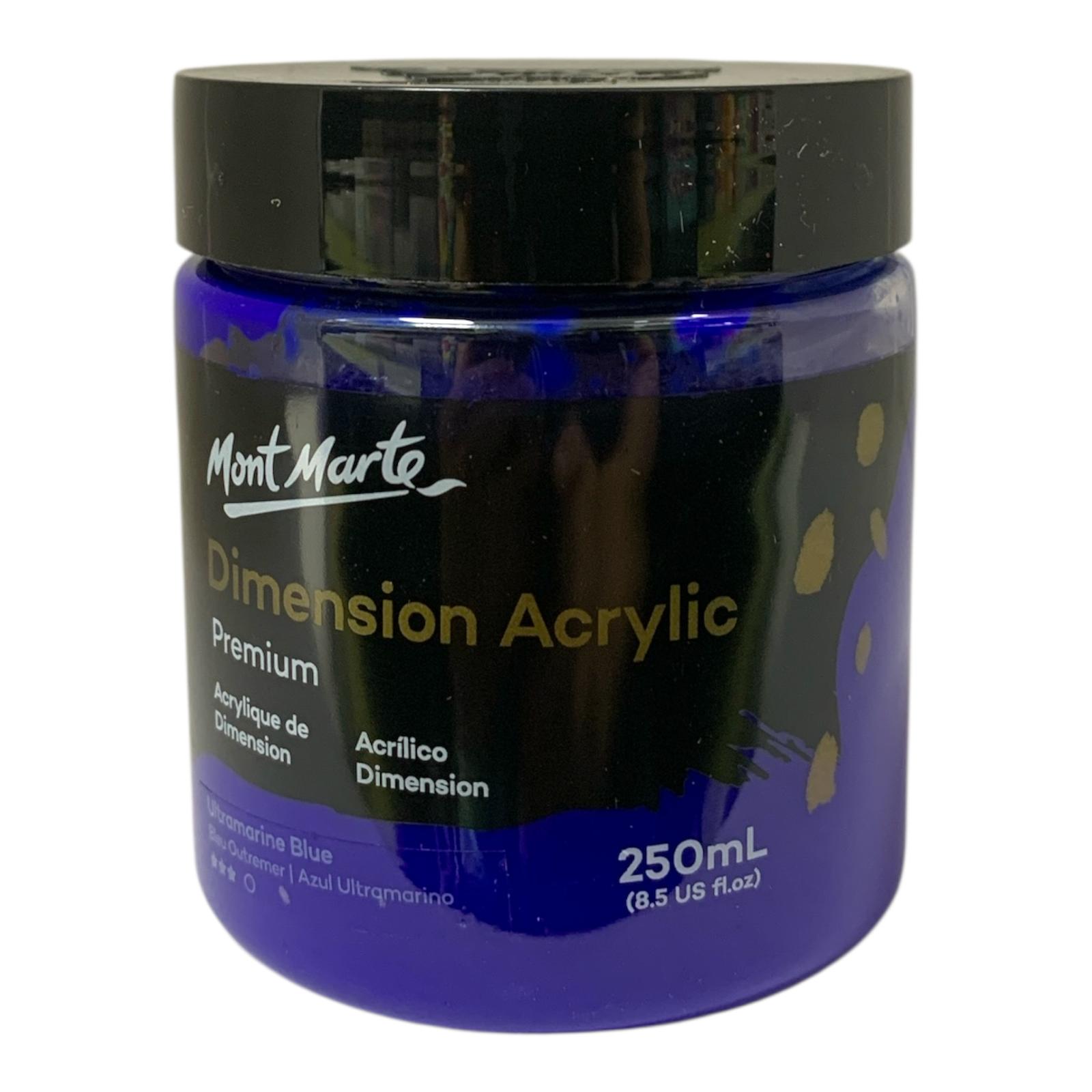 Mont Marte Dimension Pthalo Blue Acrylic Color 250 ml || الوان اكريليك دايمنشن مونت مارت ٢٥٠ مل لون ازرق ثالو
