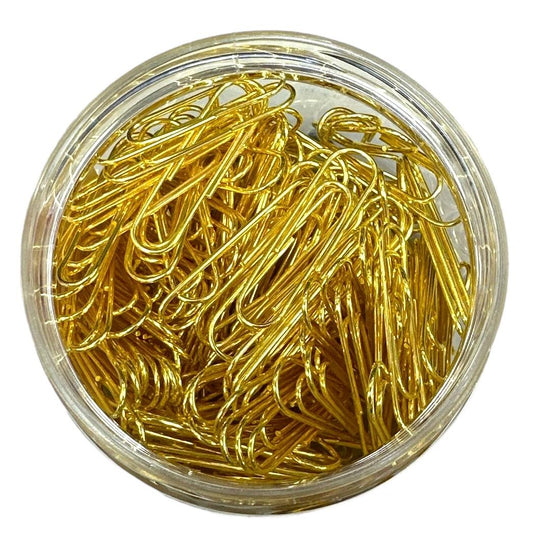 Golden Paper Clips DL3966 28 mm 180 pcs || كليبسات ورق ذهبية  ٢٨ مم ١٨٠ حبة