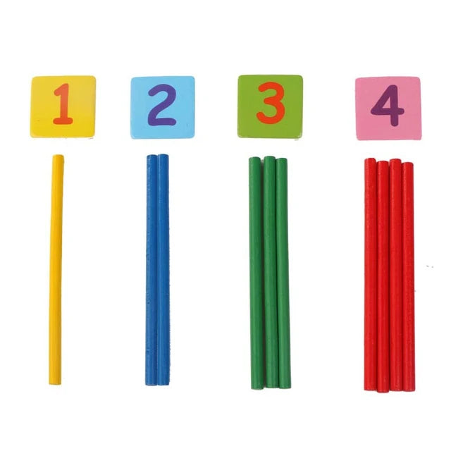 Montessori Wooden Blocks Number Math Teaching Kids Game || لعبة اطفال مونتيسوري ارقام للاطفال