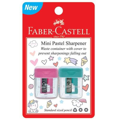 Faber Castell Mini Pastel Sharpener || برايه فيبر كاستل 2 حبه ميني باستيل