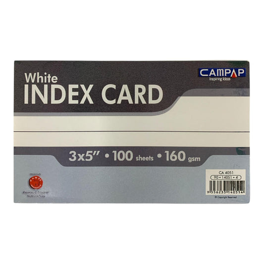 White Index Cards 3x5 || بطاقات مخططة لون ابيض 3*5