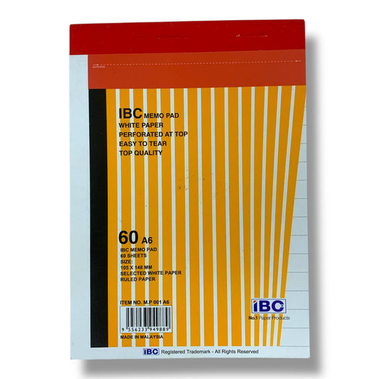 IBC Memo Note Pad A6 Size 60 Pages || نوت اي بي سي حجم اي ٦ عدد ٦٠ ورقة