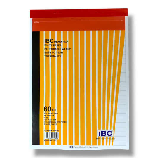 IBC Memo Note Pad B5 Size 60 Pages || نوت اي بي سي حجم بي فايف عدد ٦٠ ورقة
