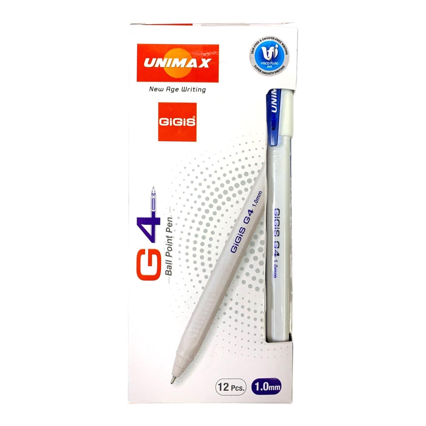 Unimax Blue Pens Pack 12 Pcs || باكيت اقلام حبر لون ازرق يونيماكس ١٢ حبة