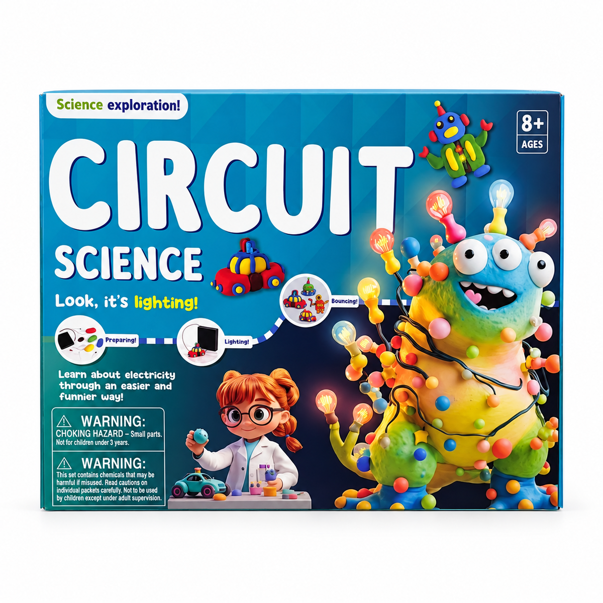 Science Exploration Circuit Science Kit 8+ || مجموعة تجارب الدوائر الكهربائية للأطفال 8+