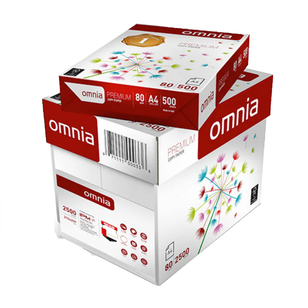 Omniya A4 Paper Carton 5 Packs || كرتون ورق تصوير امنية 5 باكيت