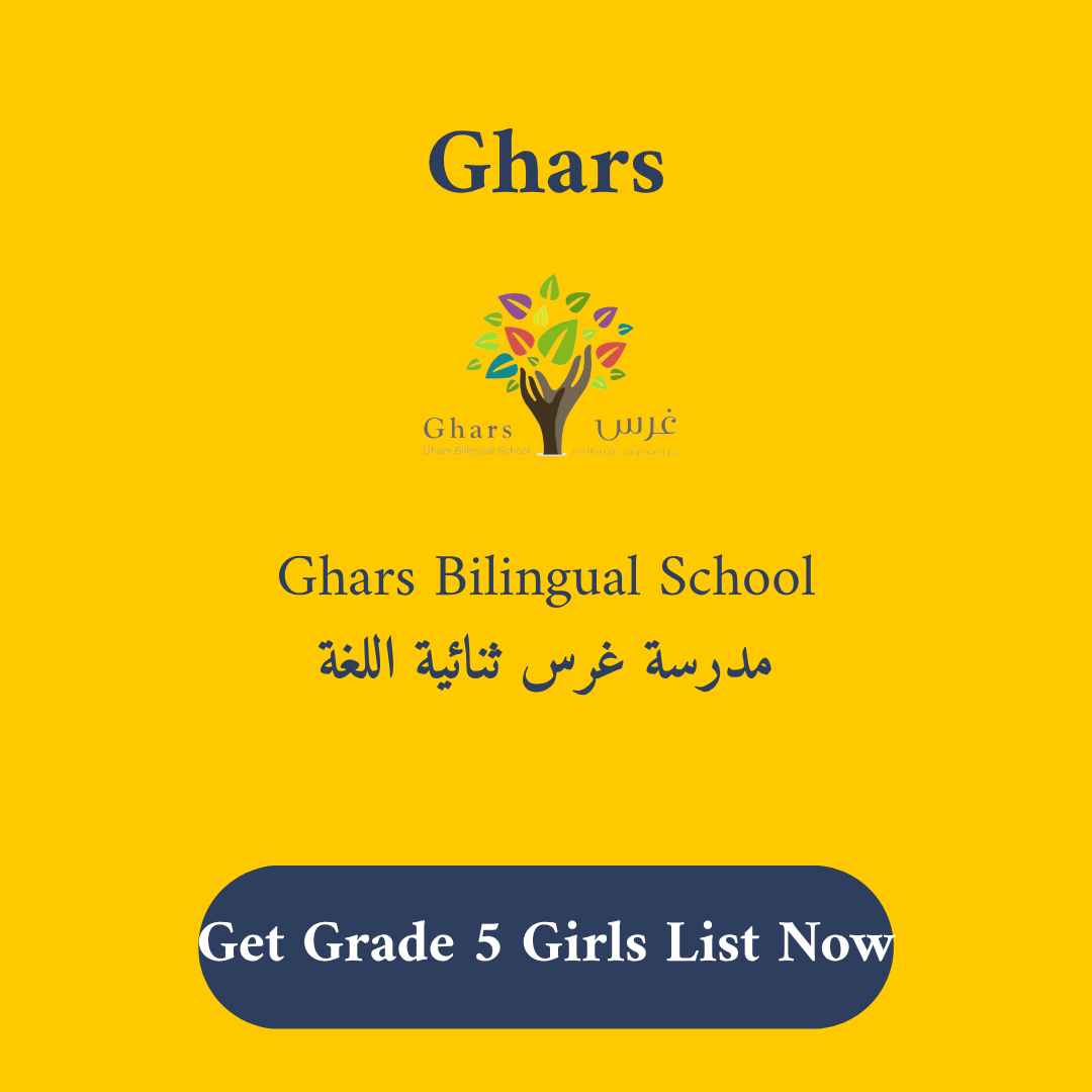 Ghars Bilingual School Stationery & Supply Lists Grade 5 Girls