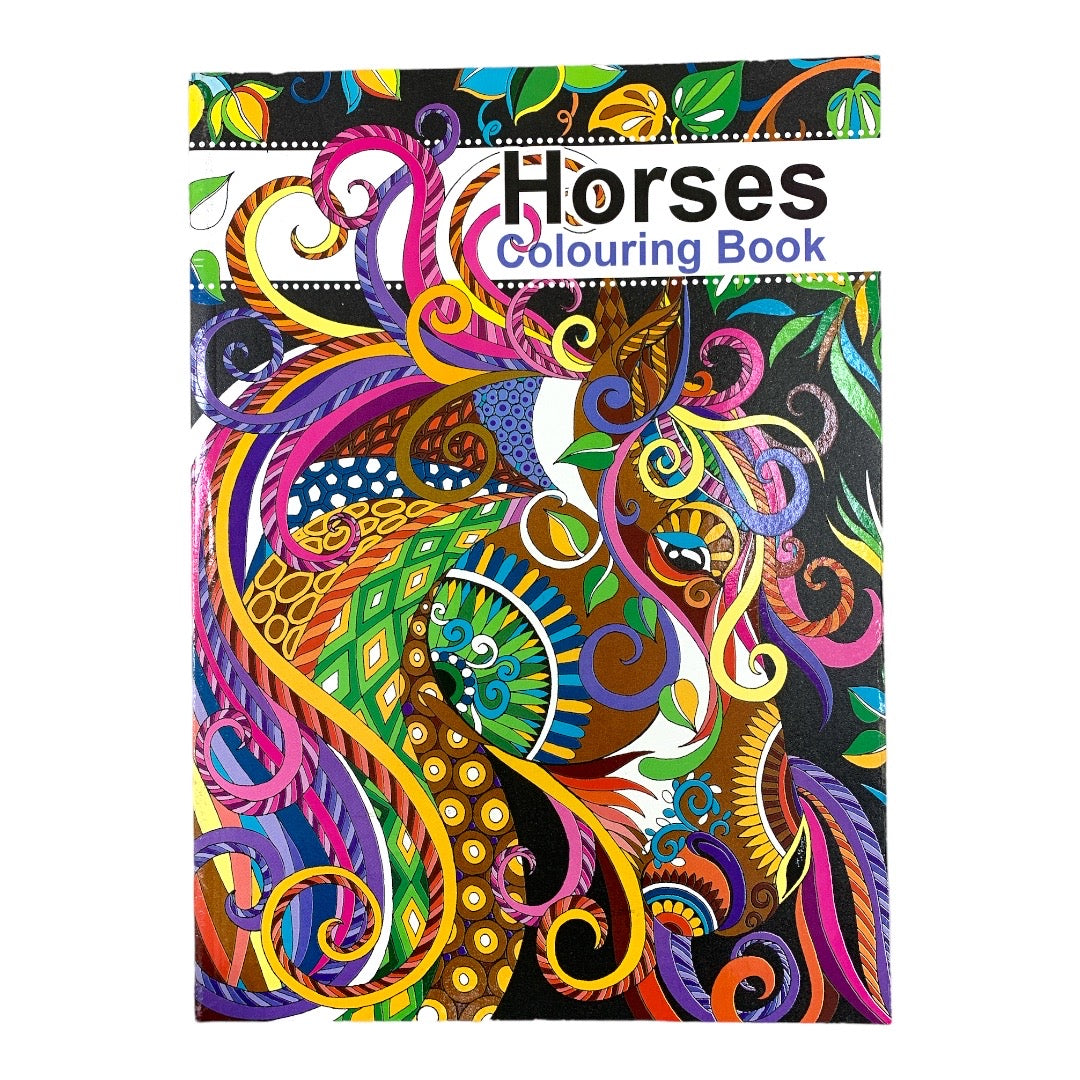 Adult Coloring Book Horses || دفتر تلوين للكبار عالم الخيول
