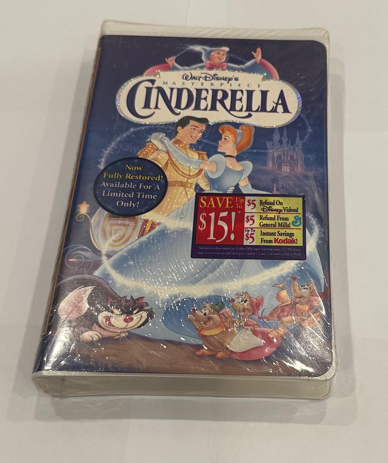 Disney VHS Tape Cinderella Materpiece