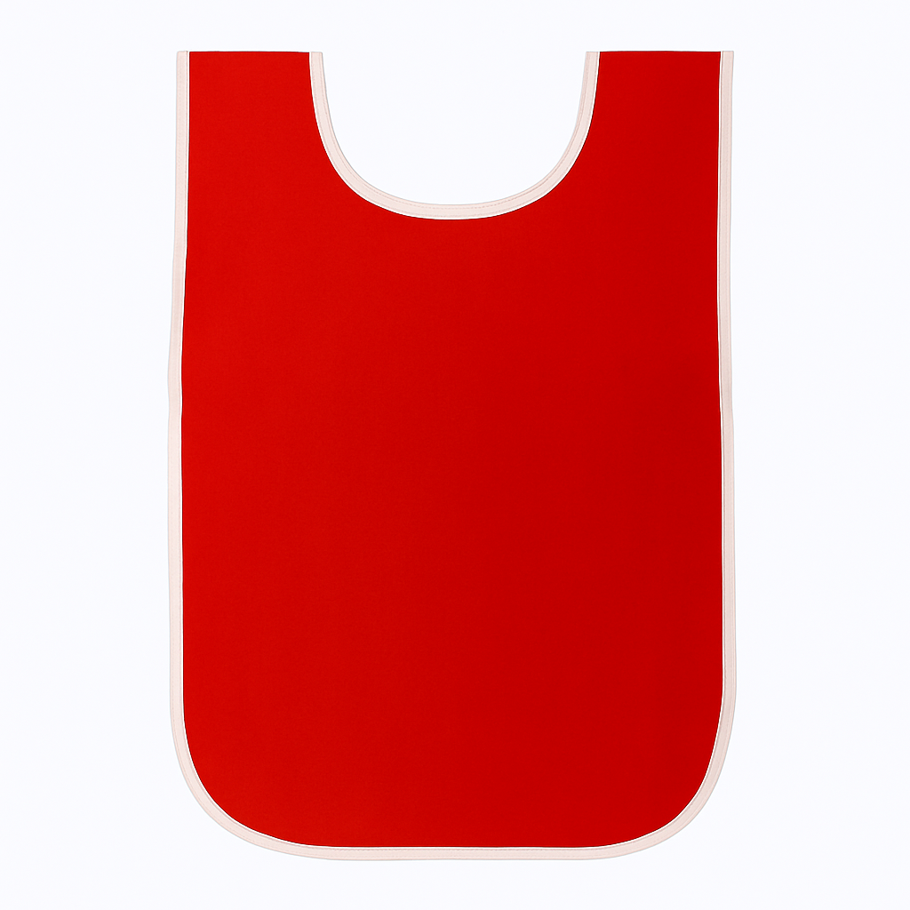 Red Sleeveless Apron for Kids || مريول صدرية رسم للاطفال لون احمر