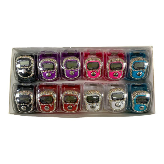 Crystal Tasbih Ring Assorted Color by Box || خاتم تسبيح كريستا بعلبة الوان متنوعة بالكرتون
