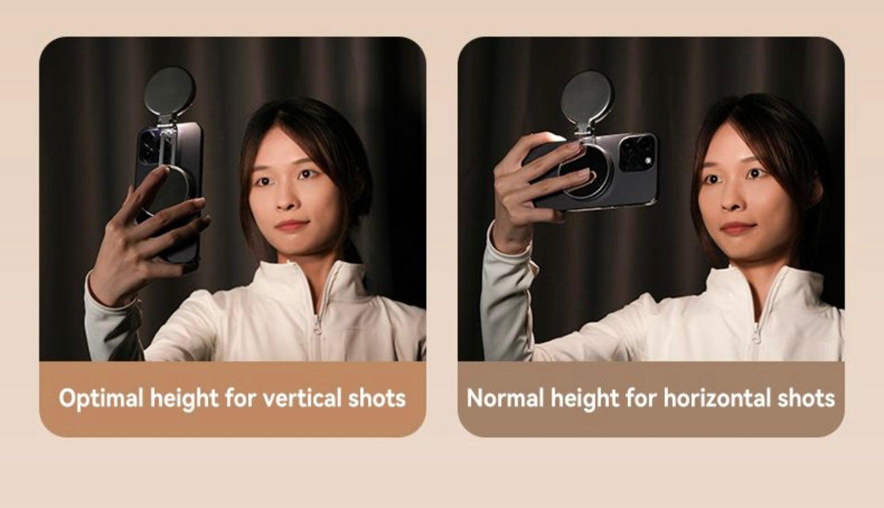 SMQ-TELESIN Portable Beauty Magnetic Fill Light – Model S5-BGD-01 || إضاءة مغناطيسية محمولة للموبايل من SMQ-TELESIN – الموديل S5-BGD-01