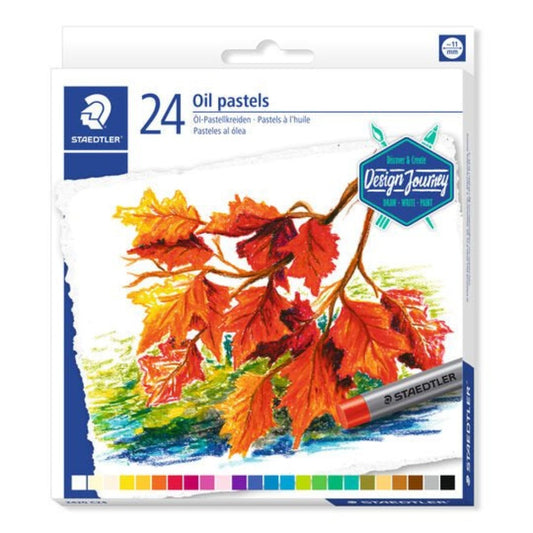 Staedtler Oil Pastels 24 Colors || الوان باستيل زيتية ستدلر ٢٤ لون 