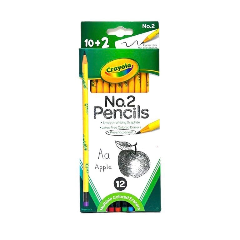 Crayola NO.2 Pencils 12 || اقلام رصاص كرايولا ١٢ قلم