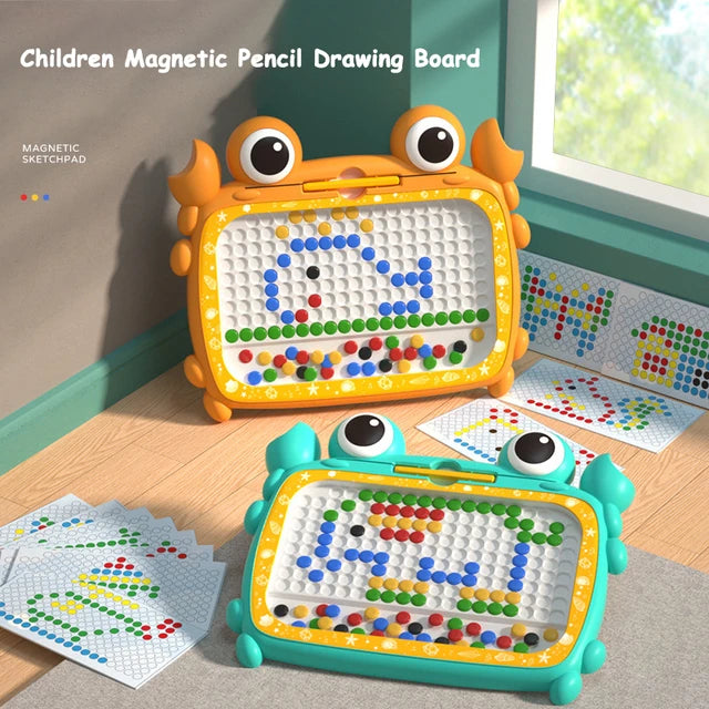 Little Cute Crab Magnetic Drawing Board || لعبة التابليت المغناطيسي شكل قبقب للاطفال