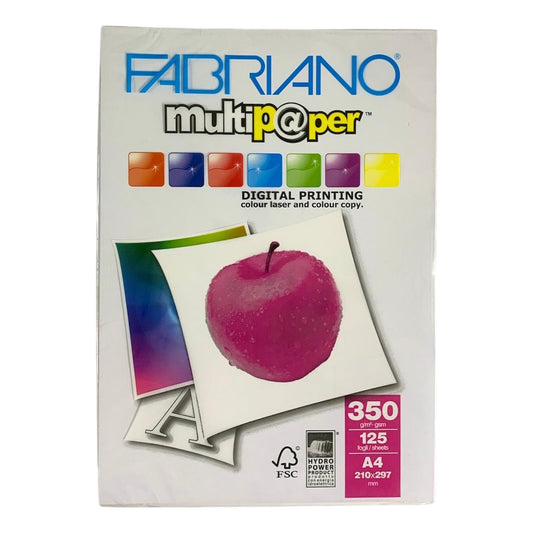 Fabriano Multipaper digital printing 350 gm 125 Sheets || ورق طباعه ٣٥٠ جرام فابريانو ١٢٥ ورقة